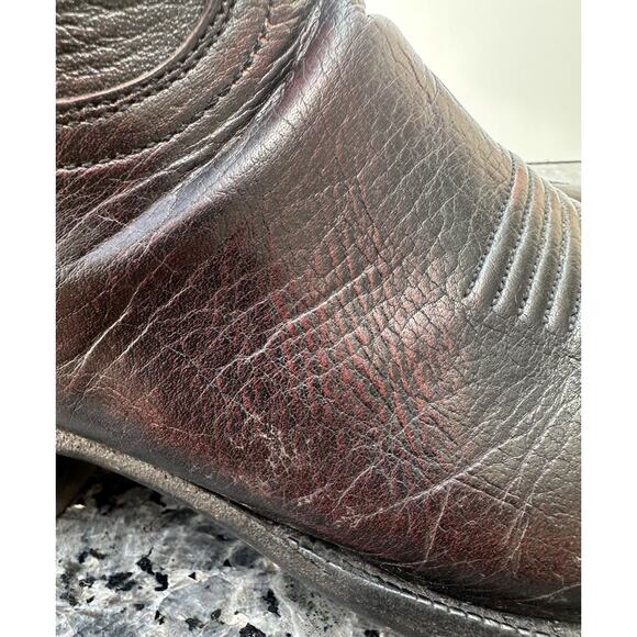 LUCCHESE T3203S4 Red Black Cowboy Western Boots Men’s Size 10 D main image 7